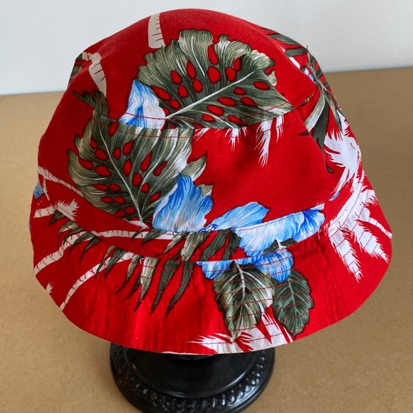 KBETHOS Bucket Hat. One size. Red Tropical Print - Picture 2 of 5